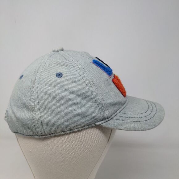 Unbranded Girl's Strapback Hat Blue Adjustable Fuzzy LOVE Logo Cotton Blend - Picture 5 of 8